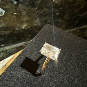 Radiant 4.04ct E lab diamond